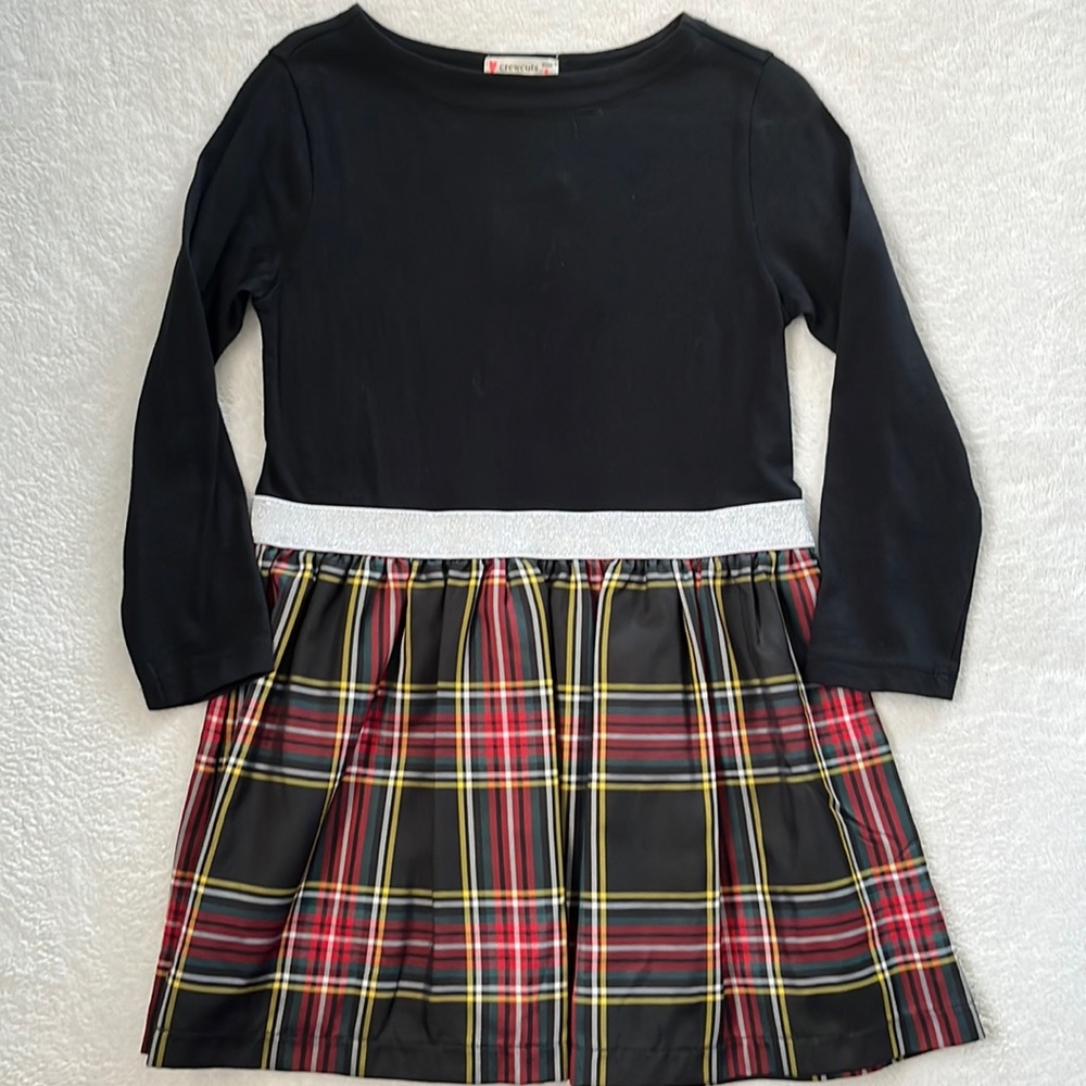 Crewcuts girls tartan holiday dress